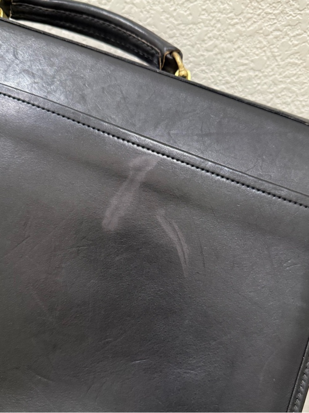 Vintage 90’s COACH Black Leather Diplomat Attache or Business Attaché Briefcase - Picture 14 of 16